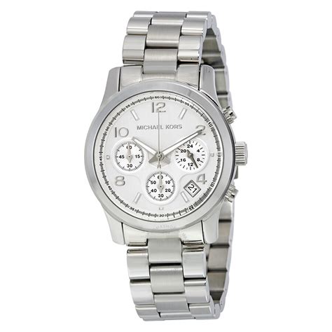 michael kors chronograph watch mk5076|michael kors silver runway.